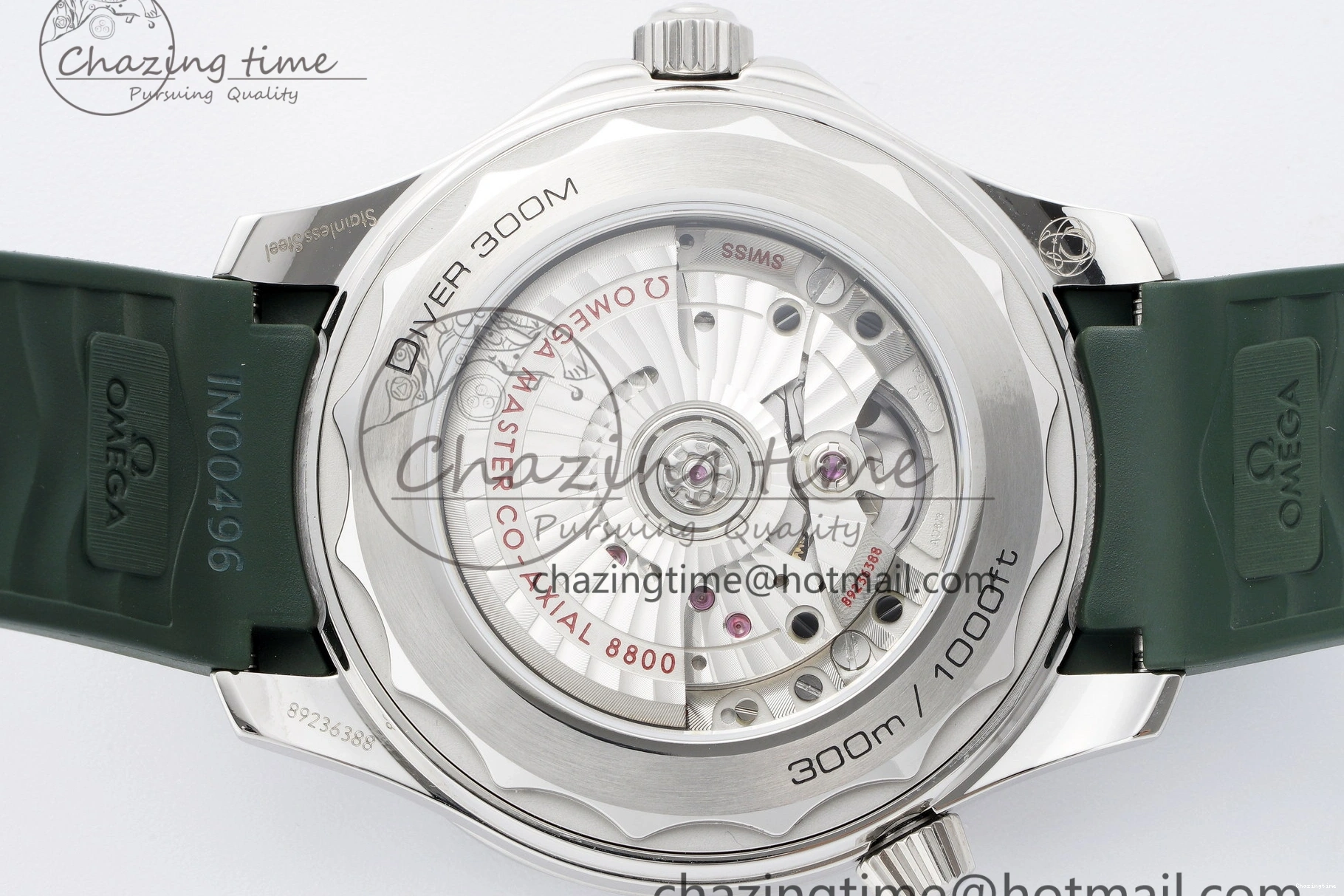 0321 Effortless Seamaster Diver 300M VSF 1:1 Best Edition Green Ceramic Green Dial on Green Rubber Strap A8800 V 7827